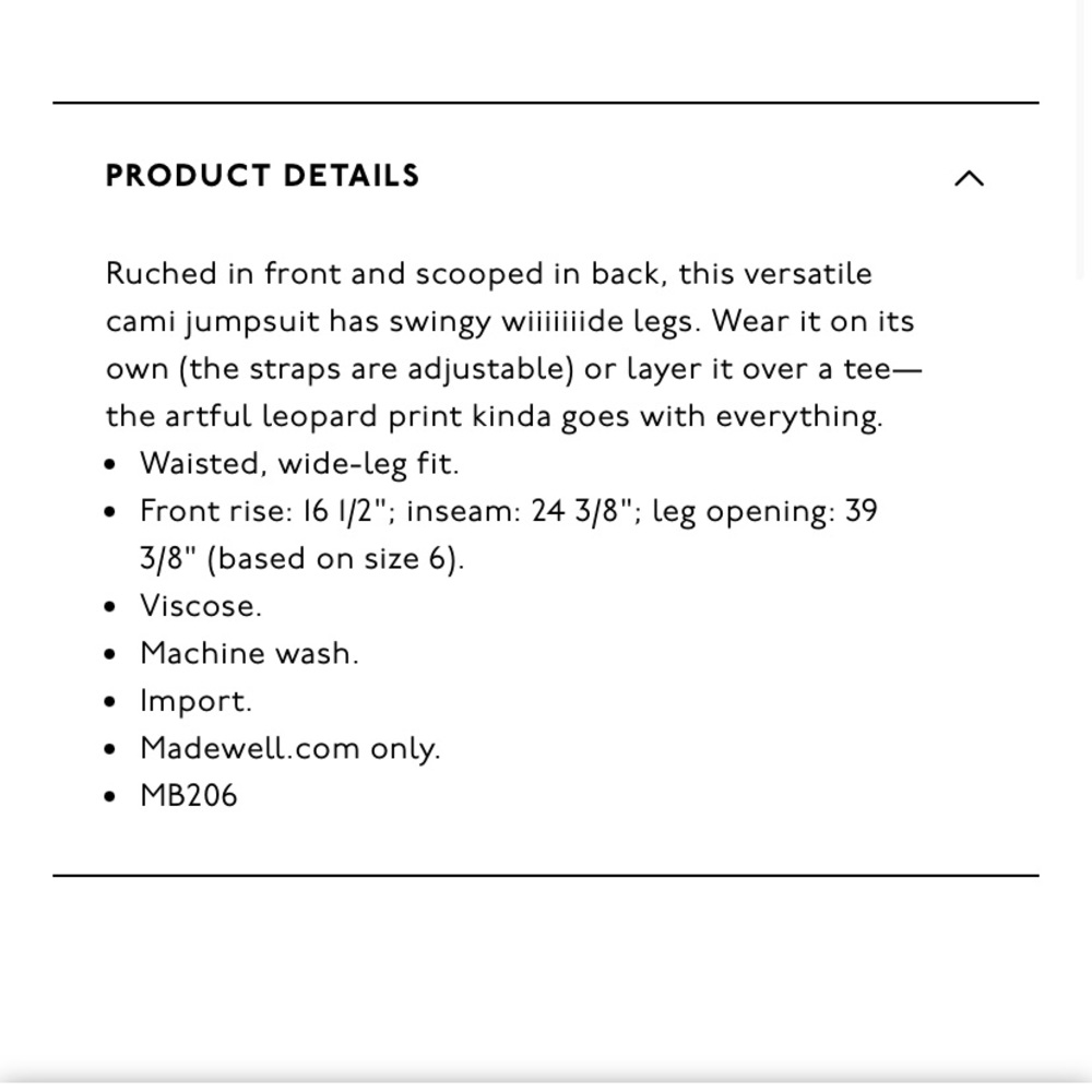 Madewell Shirred Wide-leg Cami Jumpsuit: Leopard - Picture 5 of 5